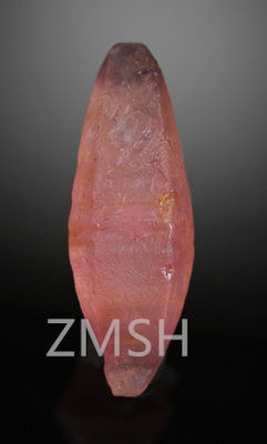 الخوخ البرتقالي الباباراشا المصنوعة من المختبر الزعفري الحجر الكريم الخام للزخرفة قلادة حلقة قرطاس