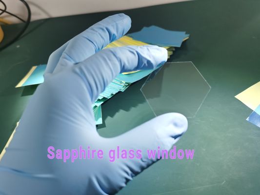 بوليجون 100um سماكة الياقوت للنافذة الضوئية للمقاومة الكيميائية