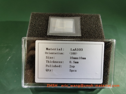 0.5mm LaAlO3 Crystal Wafers LAO الركيزة البلورية المفردة