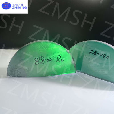 الخضراء الزمردية Moissanite SiC الكريستال الوحيد صلابة موهس 9.25 مادة خام Moissanite للمجوهرات
