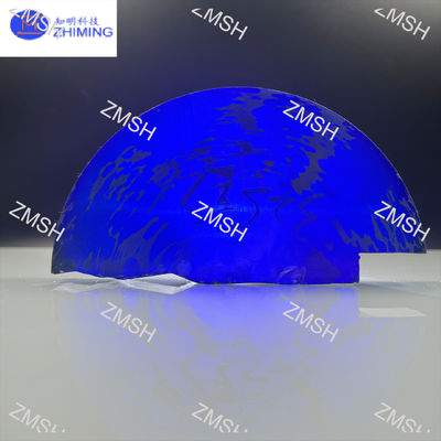 مويسانيت حجر الجوهرة الخام الحجر الاصطناعي الأزرق الملكي SiC الكريستال الأحادي صلابة موه 9.25 المواد الخام للمجوهرات