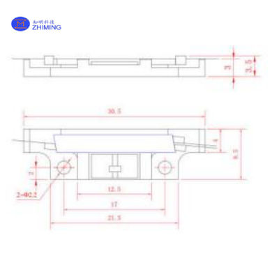 نيوبات الليثيوم (LiNbO3) Y-Waveguide Modulator / Vπ 3.5V المنخفض / PER 25dB العالي / متوافق مع FOG ، FOCT ، الاتصالات الكمية