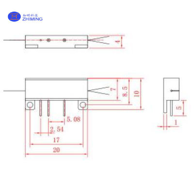 نيوبات الليثيوم (LiNbO3) Y-Waveguide Modulator / Vπ 3.5V المنخفض / PER 25dB العالي / متوافق مع FOG ، FOCT ، الاتصالات الكمية