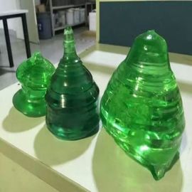 الليزر الأخضر الياقوت كريستال الاصطناعي واحدة لمشاهدة الزجاج حسب الطلب الحجم