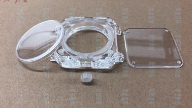 30-50mm شفاف الياقوت كريستال ووتش حالة لوحة للمعصم ووتش الزجاج البصري
