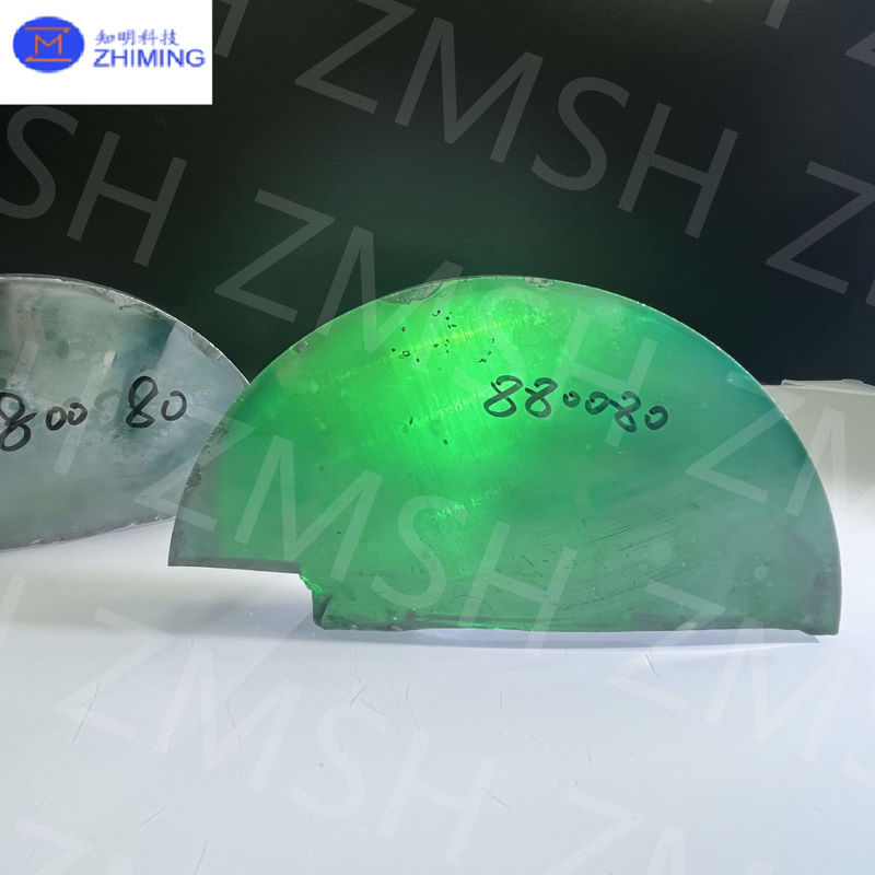 الخضراء الزمردية Moissanite SiC الكريستال الوحيد صلابة موهس 9.25 مادة خام Moissanite للمجوهرات