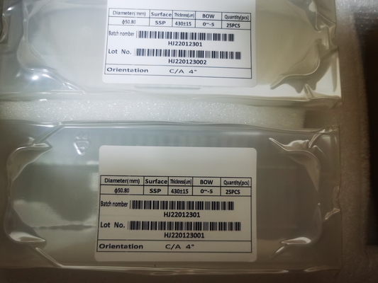 سعر جيد 2 بوصة 3 بوصة 4 بوصة رقائق الياقوت للسمك البصري 400um DSP SSP درجة الصفر الانترنت