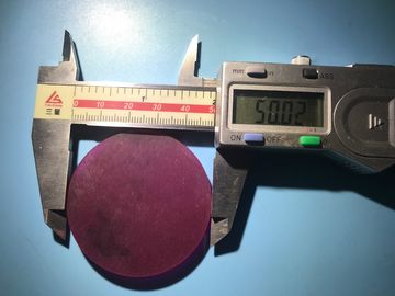 سعر جيد 50X2.5mmt الليزر الياقوت كريستال Cr3 + مخدر روبي Cr Al2O3 كريستال الركيزة روبي رقاقة الانترنت