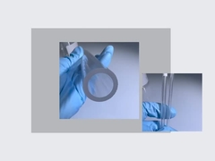 أنابيب وقضبان مفردة من الياقوت الكريستالي ذات أرضية ناعمة وسطح مصقول