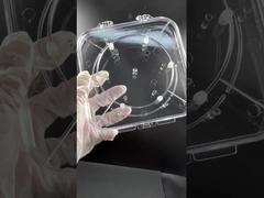 مربع رقائق قابلة للتعديل حامل رقائق PC شفافة لحماية أشباه الموصلات